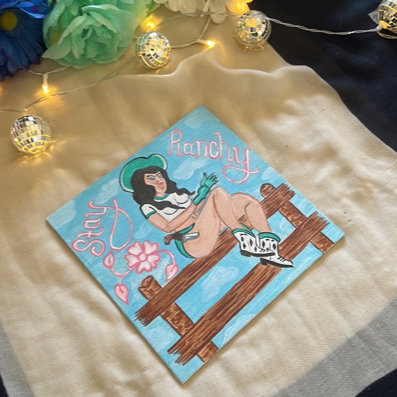 Western Pinup Style Painting - Picture 3 of 10